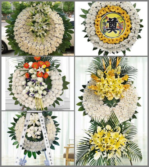 安徽阜阳市阜南县公桥乡三合村花圈速递